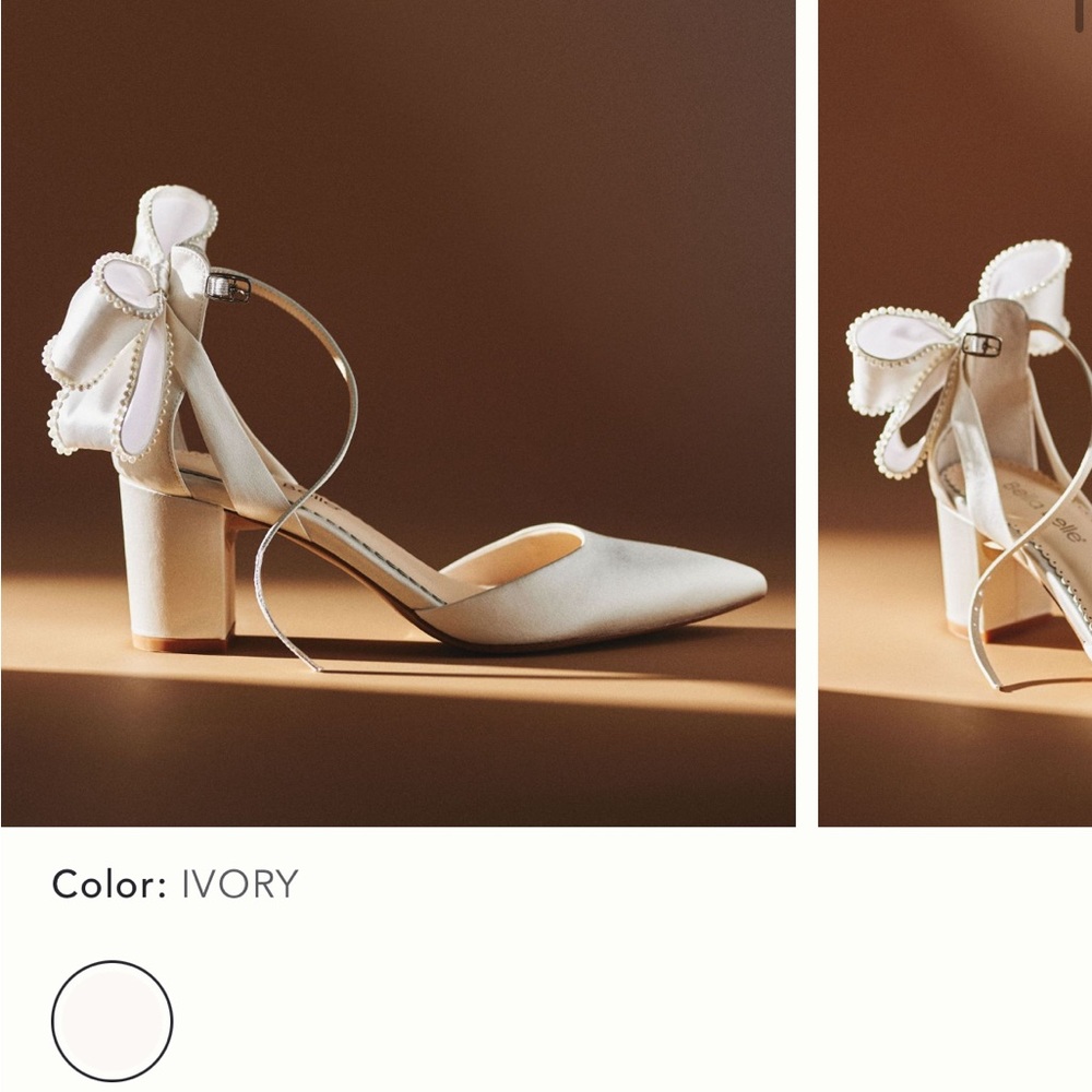 Anthropologie Ivory Heels